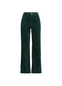 LANDS' END Breitcord-Hose High Waist mit weitem Bein f&uuml;r Damen, Damen, size: regular, Gr&uuml;n, Elasthan/Baumwoll-Mischung, by Lands' End