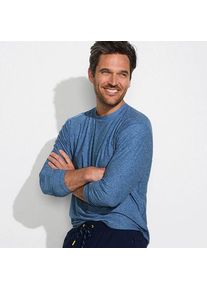 LANDS' END Langarm-Badeshirt f&uuml;r Herren, Herren, size: regular, Blau, by Lands' End