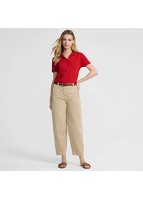 LANDS' END Supima&reg; Polo-Shirt in Petite-Gr&ouml;&szlig;e f&uuml;r Damen, Damen, size: petite, Rot, Baumwolle, by Lands' End
