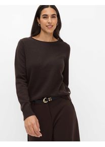 Brax Damen Pullover Style LISA brunette, dunkelbraun, Gr. 36