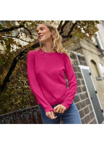 LANDS' END Merino-Pullover f&uuml;r Damen in Petite-Gr&ouml;&szlig;e, Damen, size: petite, Pink, Wolle, by Lands' End