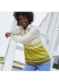LANDS' END Fleecepullover mit Zipper f&uuml;r Damen, Damen, size: regular, Gr&uuml;n, Polyester, by Lands' End