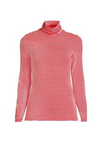 LANDS' END Rollkragenshirt aus Baumwoll/Modalmix, Damen, size: regular, Orange, Baumwolle/Elasthan/Baumwolle Modal, by Lands' End