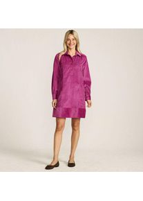 LANDS' END Breitcord-Hemdkleid f&uuml;r Damen, Damen, size: regular, Pink, Baumwolle, by Lands' End