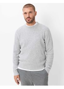 Brax Herren Strickpullover Style RICK platin, hellgrau, Gr. XL