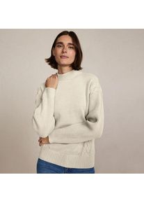 LANDS' END Stehkragenpullover Silk Touch f&uuml;r Damen in Petite-Gr&ouml;&szlig;e, Damen, size: petite, Elfenbein, by Lands' End