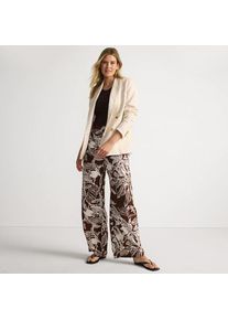 LANDS' END Gemusterte Schlupfhose f&uuml;r Damen, Damen, size: regular, Braun, Viskose, by Lands' End