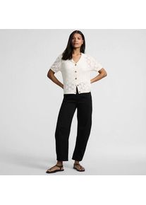 LANDS' END Farbige Soft Denim Relaxte Barrel-Jeans Mid Waist, Damen, size: regular, Schwarz, by Lands' End