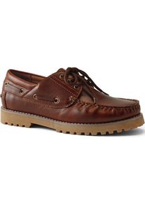 LANDS' END Bootsschuhe f&uuml;r Herren, Herren, size: regular, Braun, Synthetic-blend, by Lands' End