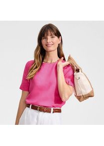 LANDS' END Premium Reinleinen-Schlupfbluse f&uuml;r Damen, Damen, size: regular, Pink, by Lands' End