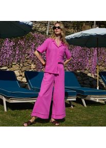 LANDS' END 7/8-Schlupfhose aus Musselin, Damen, size: regular, Wei&szlig;, Baumwolle, by Lands' End