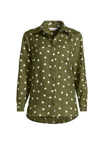 LANDS' END Premium Reinleinen-Bluse f&uuml;r Damen, Damen, size: regular, Gr&uuml;n, Leinen, by Lands' End