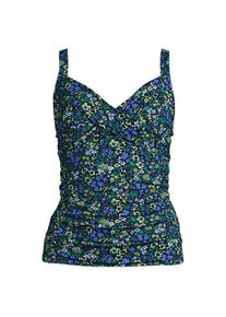 LANDS' END Tankinitop CHLORRESISTENT mit V-Ausschnitt f&uuml;r Damen in Plus-Gr&ouml;&szlig;e, Damen, size: plus, Blau, Nylon-Mischung, by Lands' End