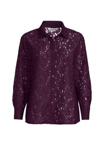 LANDS' END Spitzenbluse aus Baumwoll-Mix f&uuml;r Damen, Damen, size: regular, Rot, Baumwolle/Polyester, by Lands' End