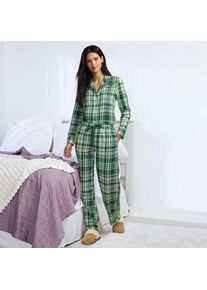 LANDS' END Pyjamahose aus reinem Baumwoll-Flanell f&uuml;r Damen, Damen, size: regular, Gr&uuml;n, Baumwolle, by Lands' End