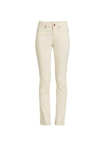 LANDS' END Naturfarbene Straight Fit Jeans Mid Waist in Plus-Gr&ouml;&szlig;e, Damen, size: plus, Elfenbein, Elasthan/Baumwoll-Mischung/Polyester-Mischung, by Lands' End