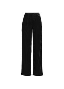 LANDS' END Samthose mit weitem Bein f&uuml;r Damen in Petite-Gr&ouml;&szlig;e, Damen, size: petite, Schwarz, by Lands' End