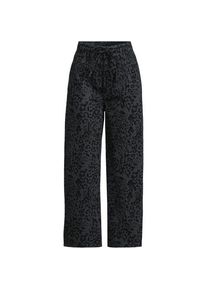 LANDS' END Gemusterte 7/8-Jeans mit weitem Bein High Waist, Damen, size: regular, Schwarz, by Lands' End