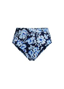 LANDS' END High Waist Bikinihose, leichtes Shaping f&uuml;r Damen in Petite-Gr&ouml;&szlig;e, Damen, size: plus, Blau, Elasthan/Nylon-Mischung, by Lands' End