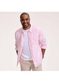 LANDS' END Premium Reinleinen-Hemd f&uuml;r Herren, Lang-Gr&ouml;&szlig;e, Herren, size: tall, Pink, Leinen, by Lands' End