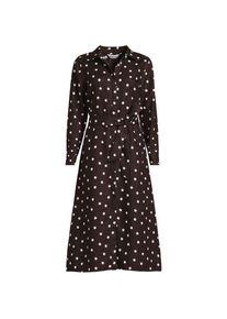LANDS' END Premium Reinleinen-Midikleid f&uuml;r Damen in Plus-Gr&ouml;&szlig;e, Damen, size: plus, Braun, by Lands' End