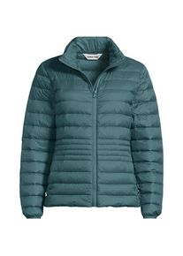 LANDS' END Ultraleichte verstaubare Daunenjacke Wanderweight in Plus-Gr&ouml;&szlig;e, Damen, size: plus, Gr&uuml;n, Nylon, by Lands' End