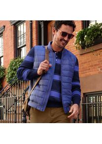 LANDS' END Steppweste mit Strickseiten f&uuml;r Herren, Herren, size: regular, Blau, Nylon/Polyacryl/Polyester-Mischung, by Lands' End