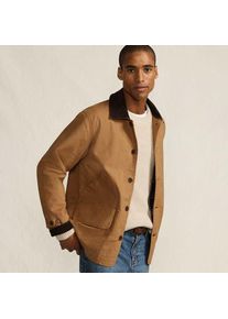 LANDS' END Barn-Jacke aus Canvas f&uuml;r Herren, Herren, size: regular, Beige, Elasthan/Baumwoll-Mischung, by Lands' End