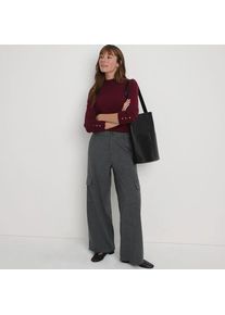 LANDS' END Cargohose aus weichem Twill f&uuml;r Damen in Petite-Gr&ouml;&szlig;e, Damen, size: petite, Grau, Viskose/Polyester-Mischung, by Lands' End