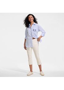 LANDS' END All-Day CoolMax Capri-Jeans f&uuml;r Damen, Damen, size: regular, Elfenbein, Baumwolle/Polyester/Baumwoll-Mischung, by Lands' End