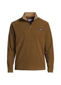 LANDS' END Anyweather Fleece-Pullover mit Rei&szlig;verschluss in Tall-Gr&ouml;&szlig;e, Herren, size: tall, Braun, Polyester, by Lands' End