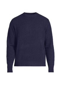 LANDS' END Wool Touch Rundhals-Pullover f&uuml;r Herren, Herren, size: regular, Blau, Wolle/Polyester/Nylon, by Lands' End