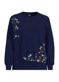 LANDS' END Sweatshirt SERIOUS SWEATS f&uuml;r Damen in Plus-Gr&ouml;&szlig;e, Damen, size: plus, Blau, Elasthan/Baumwoll-Mischung/Polyester-Mischung, by Lands' End