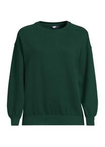 LANDS' END Sweatshirt SERIOUS SWEATS f&uuml;r Damen, Damen, size: regular, Gr&uuml;n, Elasthan/Baumwoll-Mischung/Polyester-Mischung, by Lands' End