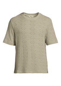 LANDS' END T-Shirt aus Jersey mit Struktur f&uuml;r Herren, Herren, size: regular, Grau, Baumwolle/Polyester, by Lands' End