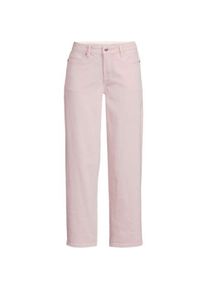 LANDS' END Relaxte Soft Denim Straight Fit 7/8-Jeans f&uuml;r Damen in Plus-Gr&ouml;&szlig;e, Damen, size: plus, Pink, Elasthan/Baumwoll-Mischung, by Lands' End