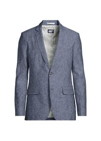LANDS' END Sakko aus Leinenmix f&uuml;r Herren, Herren, size: regular, Blau, Leinen/Viskose/Baumwoll-Mischung, by Lands' End