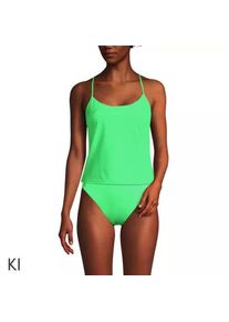 LANDS' END Komfort-Tankinitop mit gekreuzten Tr&auml;gern f&uuml;r Damen, Damen, size: regular, Gr&uuml;n, by Lands' End