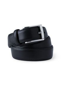 LANDS' END Klassischer G&uuml;rtel aus Handschuh-Leder f&uuml;r Herren, Herren, size: regular, Schwarz, Leder/Messing, by Lands' End