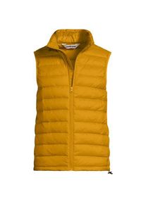 LANDS' END Ultraleichte verstaubare Wanderweight-Daunenweste f&uuml;r Herren, Herren, size: regular, Gelb, Polyester/Nylon/Daunen, by Lands' End