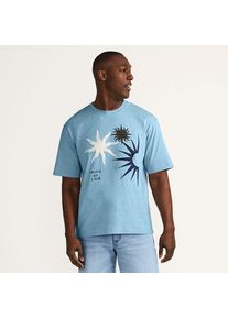 LANDS' END T-Shirt mit Grafik-Applikation f&uuml;r Herren, Herren, size: regular, Blau, Baumwolle, by Lands' End