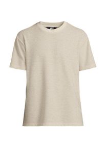 LANDS' END Premium Shirt mit Leinen und Waffelstruktur f&uuml;r Herren, Herren, size: regular, Elfenbein, Leinen/Polyester-Mischung, by Lands' End