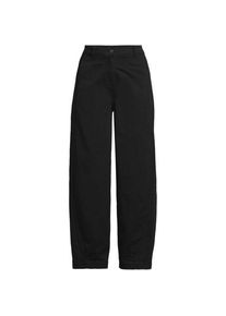 LANDS' END Barrel-Chinos High Waist aus Lyocell-Mix f&uuml;r Damen in Petite-Gr&ouml;&szlig;e, Damen, size: petite, Schwarz, Baumwolle/Baumwoll-Mischung, by Lands' End