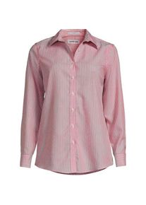 LANDS' END B&uuml;gelfreie Baumwoll-Bluse in Plus-Gr&ouml;&szlig;e, Damen, size: plus, Rot, Baumwolle, by Lands' End