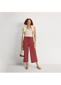 LANDS' END &Auml;rmelloses Ajour-Top f&uuml;r Damen, Damen, size: regular, Blau, Elasthan/Baumwoll-Mischung, by Lands' End
