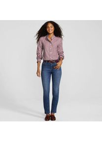 LANDS' END Straight Fit Recover High Waist Jeans, Damen, size: regular, Blau, Baumwoll-Mischung, by Lands' End
