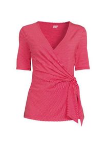 LANDS' END Shirt in Wickel-Optik in Plus-Gr&ouml;&szlig;e f&uuml;r Damen, Damen, size: plus, Rot, by Lands' End