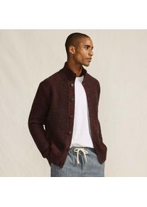 LANDS' END Cardigan mit Stehkragen f&uuml;r Herren, Herren, size: regular, Braun, by Lands' End