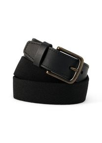 LANDS' END Stretch-G&uuml;rtel f&uuml;r Herren, Herren, size: regular, Schwarz, Gummi/Polyester-Mischung, by Lands' End