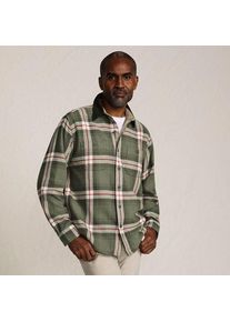 LANDS' END Flanellhemd mit Cordkragen f&uuml;r Herren, Herren, size: regular, Gr&uuml;n, Baumwolle, by Lands' End